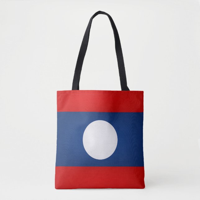Coola Laos Flagga Mode Tygkasse (Framsida)