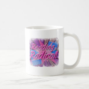 Coola Läsning är Slogan Rad Booklover Kaffemugg