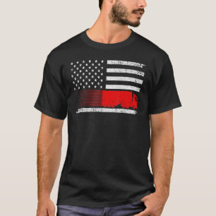 Coola Lastbil Design För manar Kvinnor Trucker For T Shirt