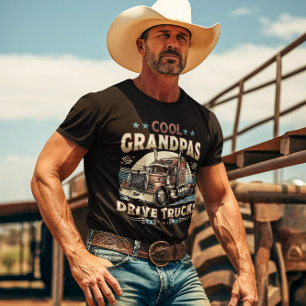 Coola lastbil som visar lastbilschauffören t shirt