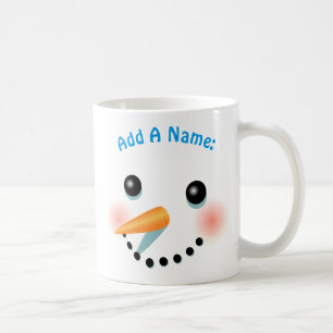 Coola Leende Snögubbe Tecknad Kaffemugg