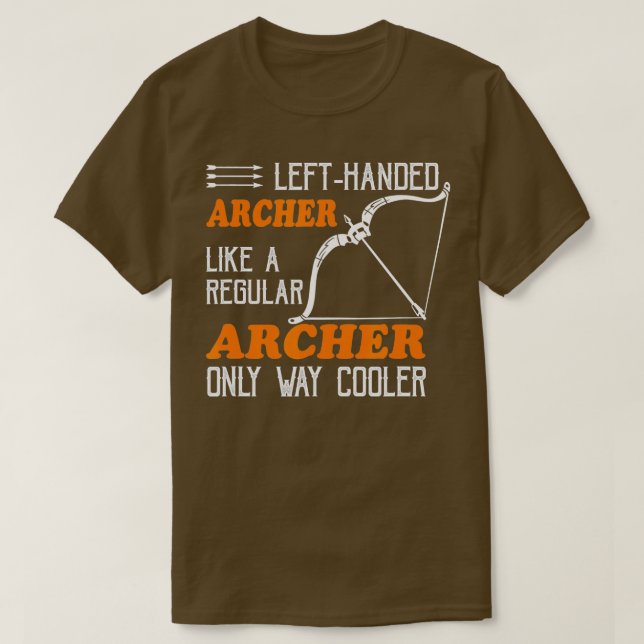 Coola LeftHanded Archer Leftie Archery T Shirt (Design framsida)