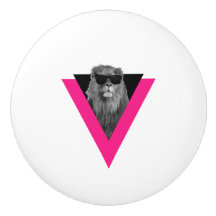 Coola Lejon keramisk knopp