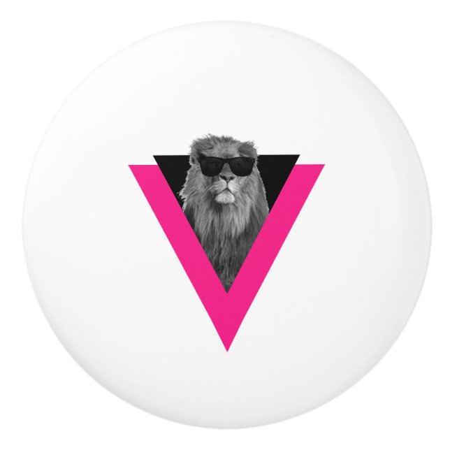 Coola Lejon keramisk knopp (Framsidan)