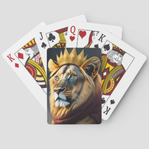 Coola Lejon Kung-målning Casinokort