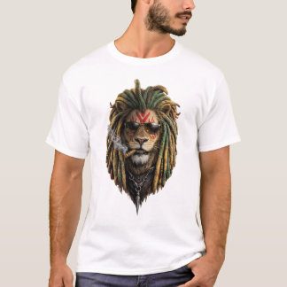Coola Lejon Solglasögon T-Shirt – Urban King Stil