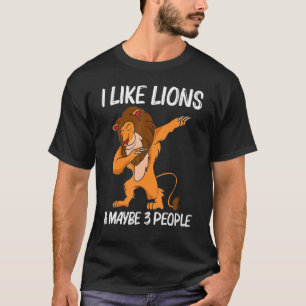 Coola Lejona För manar kvinnor Jungle Safari Anima T Shirt