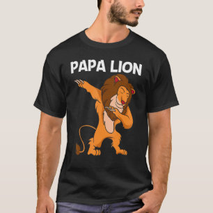 Coola Lejona För manar Pappa Jungle Safari Animal T Shirt