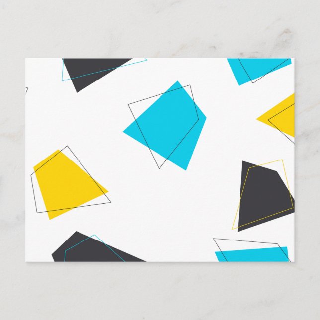 Coola, lekfull, modern, trendig, stadskonst mönste vykort (Framsida)