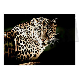 Coola Leopard Blank Card Hälsningskort