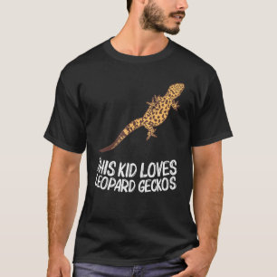 Coola Leopard Gecko För barn Boys Tiny Dinosaur Li T Shirt