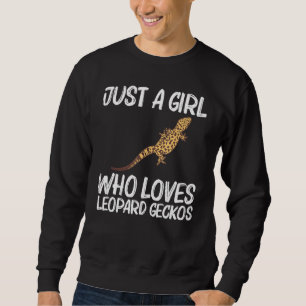 Coola Leopard Gecko for Girls Kid Tiny Dinosaur Li Lång Ärmad Tröja