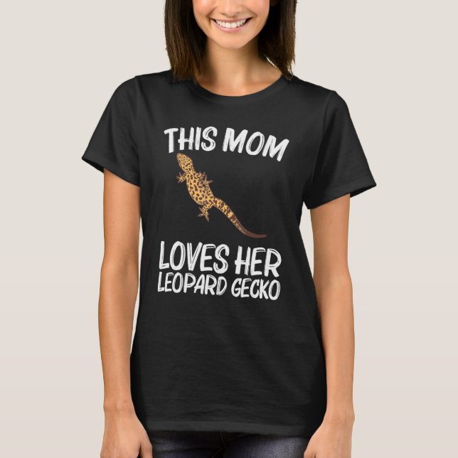 Coola Leopard Gecko for Mamma Mamma Tiny Dinosaur  T Shirt (Framsida)