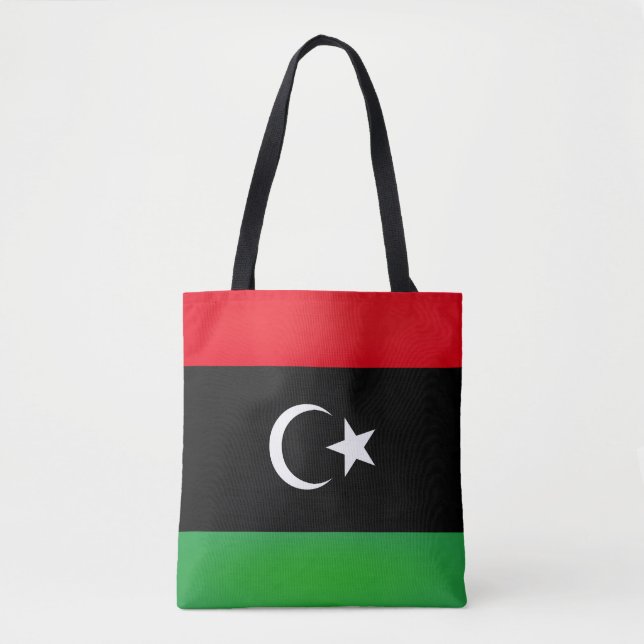 Coola Libyen Flagga Mode Tygkasse (Framsida)