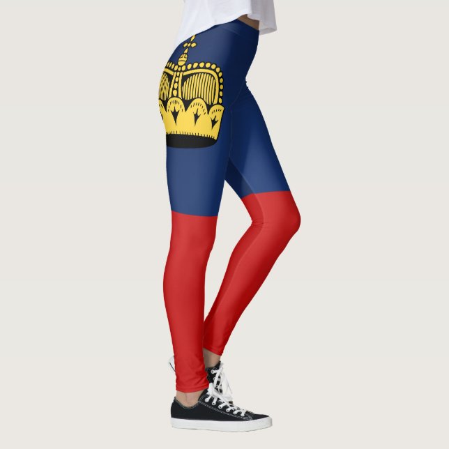 Coola Liechtenstein Flagga Mode Leggings (Höger)