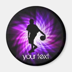 Coola Lila Basketball Magnet