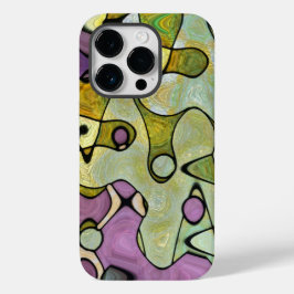 Coola lila gult grönt roligt galna cirklar