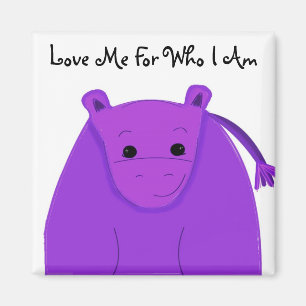 Coola Lila Hippo Magnet