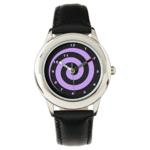 Coola Lila Hypnotic Spiral Wrist Watch Armbandsur