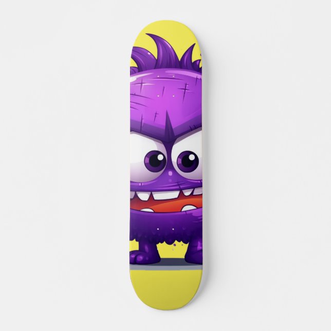 Coola Lila Monster Skateboard (Framsida)