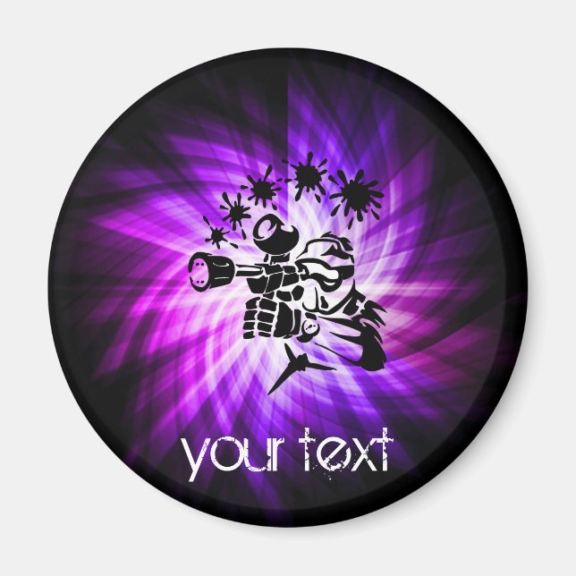 Coola Lila Paintball Magnet (Framsidan)