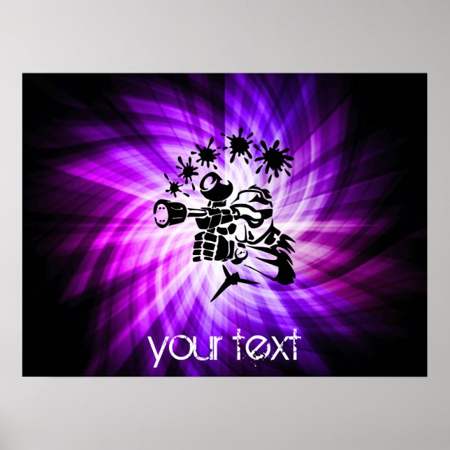 Coola Lila Paintball Poster (Framsidan)