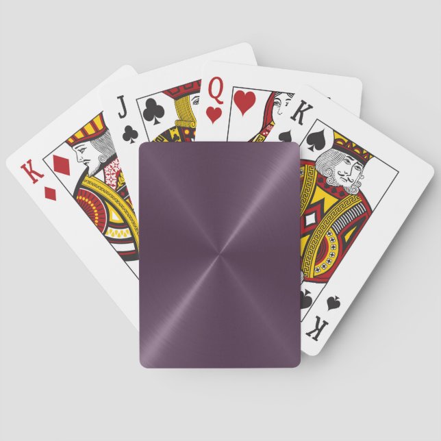 Coola Lila Stainless Shiny Metallic Pacards Kortlek (Baksidan)