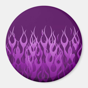 Coola Lila Tävla Flamdesign Magnet