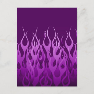 Coola Lila Tävla Flamdesign Vykort