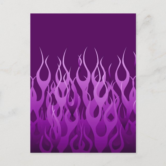 Coola Lila Tävla Flamdesign Vykort (Framsida)