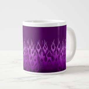 Coola Lila Tävla Flames Pin Rand Jumbo Mugg