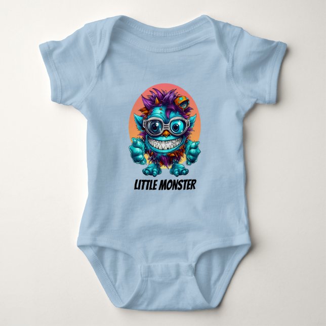 Coola lilla monsterpojkar anpassade t shirt (Framsida)