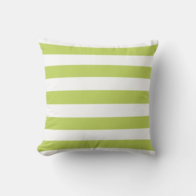 Coola Lime Nautical Rand Mönster Pillows Kudde (Framsida)