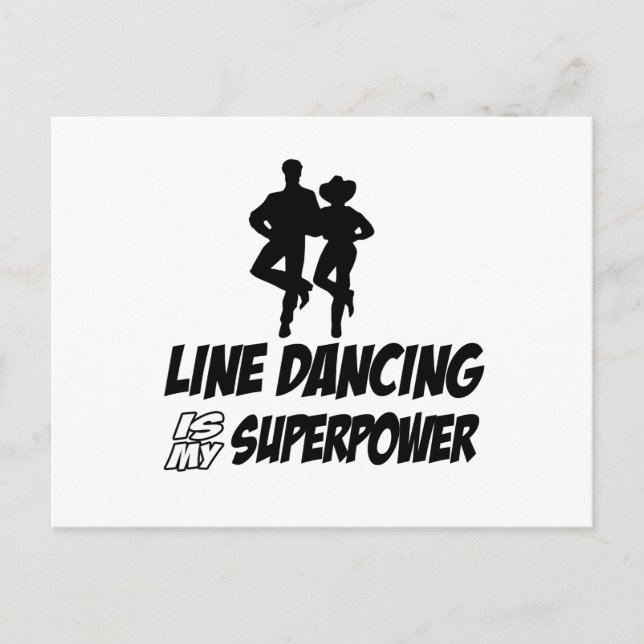 Coola LINE DANCE-design Vykort (Framsida)