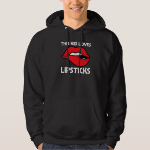 Coola Lipstick För barn Boys Cosmetic Makeup Hoodie