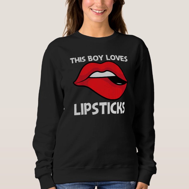 Coola Lipstick för boys Kids Cosmetic Makeup T Shirt (Framsida)