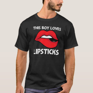 Coola Lipstick för boys Kids Cosmetic Makeup T Shirt