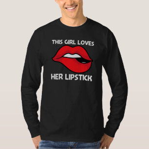 Coola Lipstick för flickor Kids Cosmetic Makeup 1 T Shirt