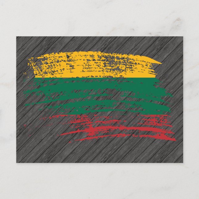 Coola Litauens flagga design Vykort (Framsida)