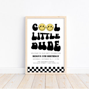 Coola Little Boy   Boys Rad Välkomstskylt Poster