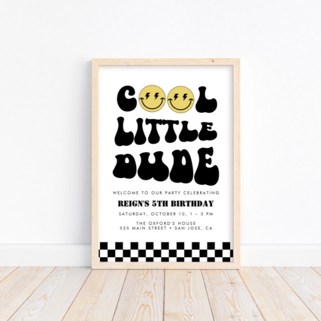 Coola Little Boy | Boys Rad Välkomstskylt Poster (Available for print & instant digital download!)