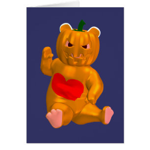 Coola Little Halloween Bear Hälsningskort