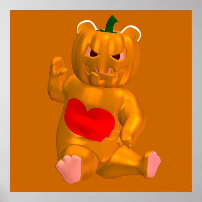 Coola Little Halloween Bear Poster (Framsidan)