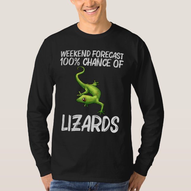 Coola Lizard För manar Women Gecko Grönt Reptile A T Shirt (Framsida)