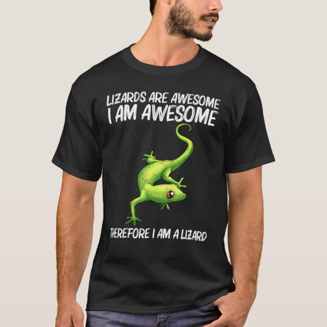 Coola Lizard För manar Women Gecko Grönt Reptile A T Shirt (Framsida)