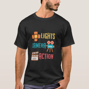 Coola Ljus Camera Action Movie eller Directors pre T Shirt