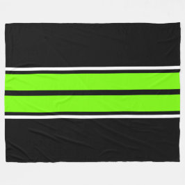 Coola Ljusskum grön svart, vit Tävla Rand Fleecefilt