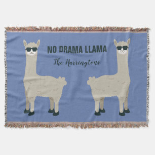 Coola Llama-eget namn och färg-filt Filt