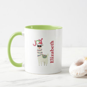 Coola Llama i jultomten Mugg