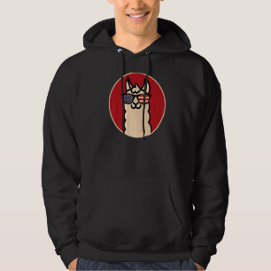 Coola Llama Sunglass US Flagga Hoodie
